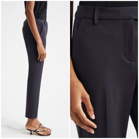 NWT Reiss Joanne Slim Navy Blue Trouser Pants Size 10 Regular - Picture 2 of 13